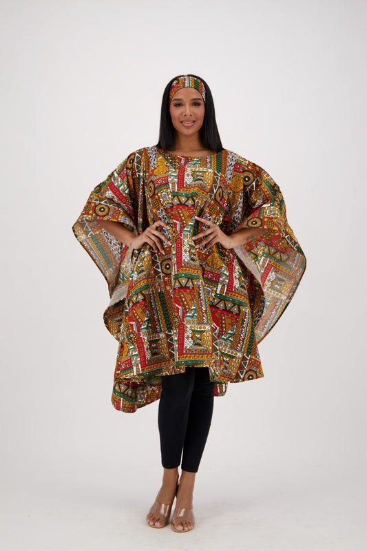 Cultural Tapestry Flow Dress AD - 25032 - B070 - Advance Apparels Inc