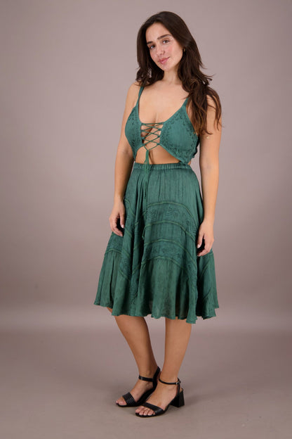 Cutout Renaissance Dress ADS - 24338 - Advance Apparels Inc