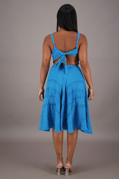 Cutout Renaissance Dress ADS - 24338 - Advance Apparels Inc