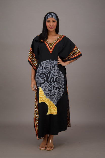 Dashiki Border Print Kaftan KAF-42203 - Advance Apparels Inc
