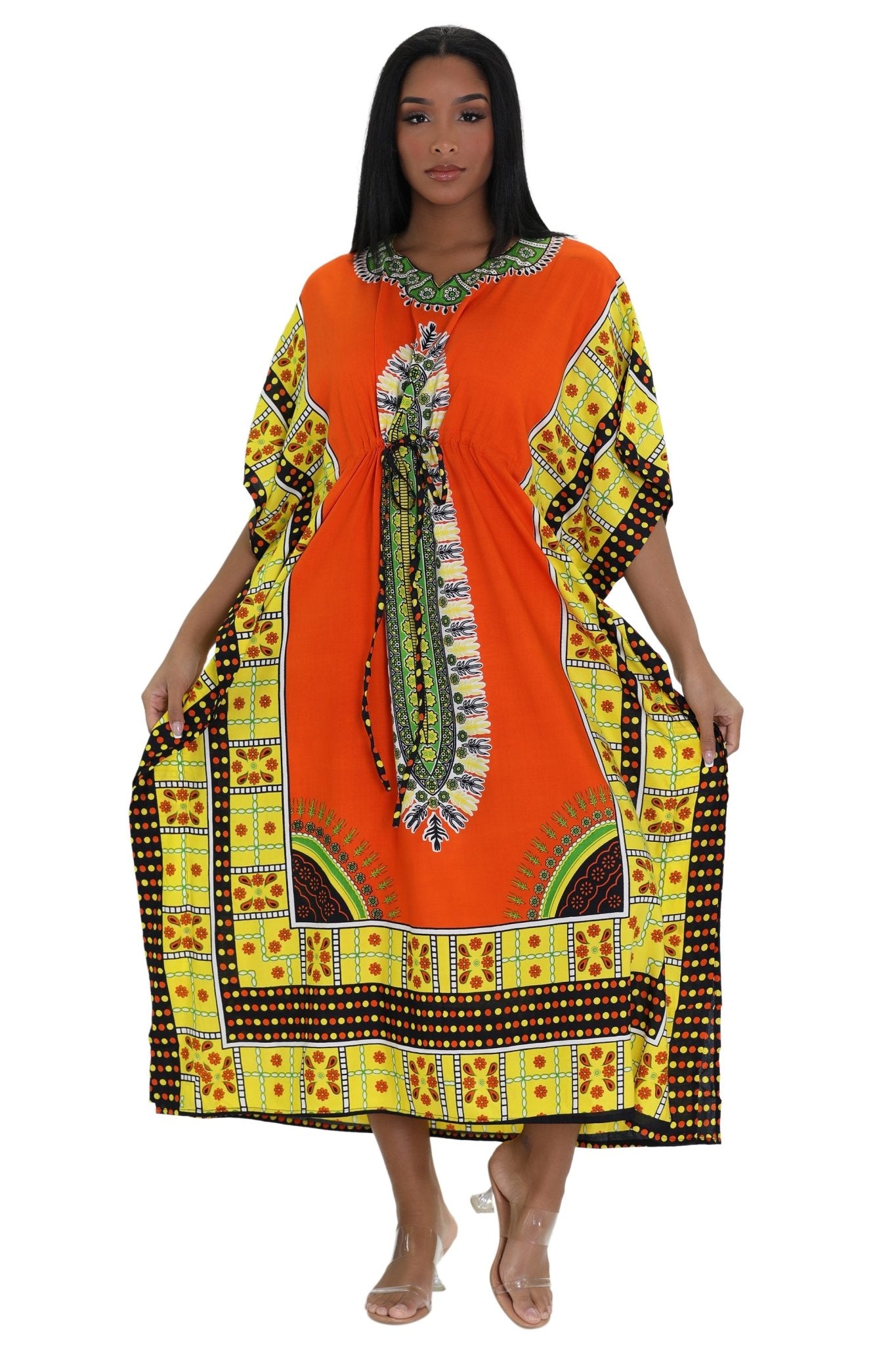 Dashiki Print One Size Kaftan KAF-1021 - Advance Apparels Inc