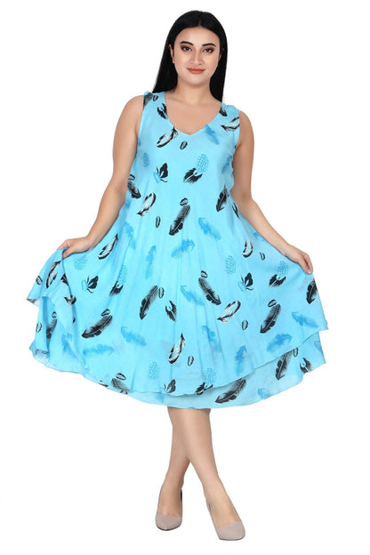 Double Layer Beach Dress 442220 - Advance Apparels Inc