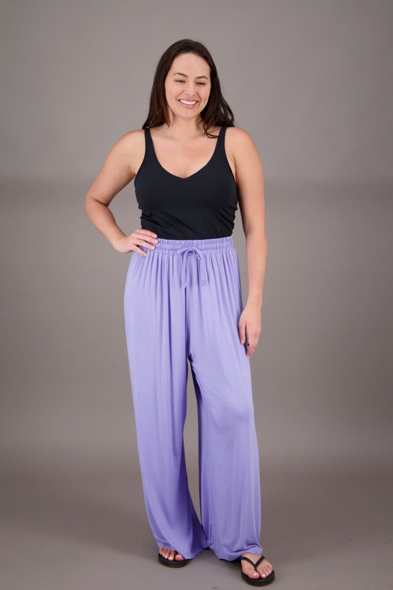 Eco Wide Leg Bamboo Pants BAM - 24604 - Advance Apparels Inc