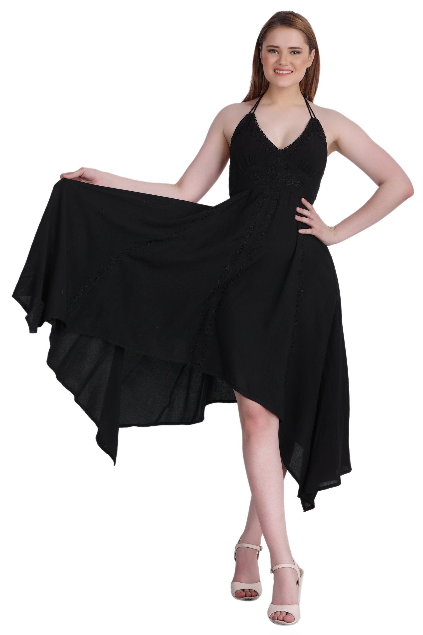 Elastic Back Acid Wash Dress (S/M-1X/2X) 4 Colors ADL-30332 – Advance Apparels Inc