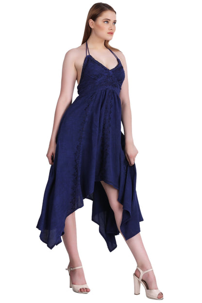 Elastic Back Acid Wash Dress (S/M - 1X/2X) 4 Colors ADL - 30332 - Advance Apparels Inc