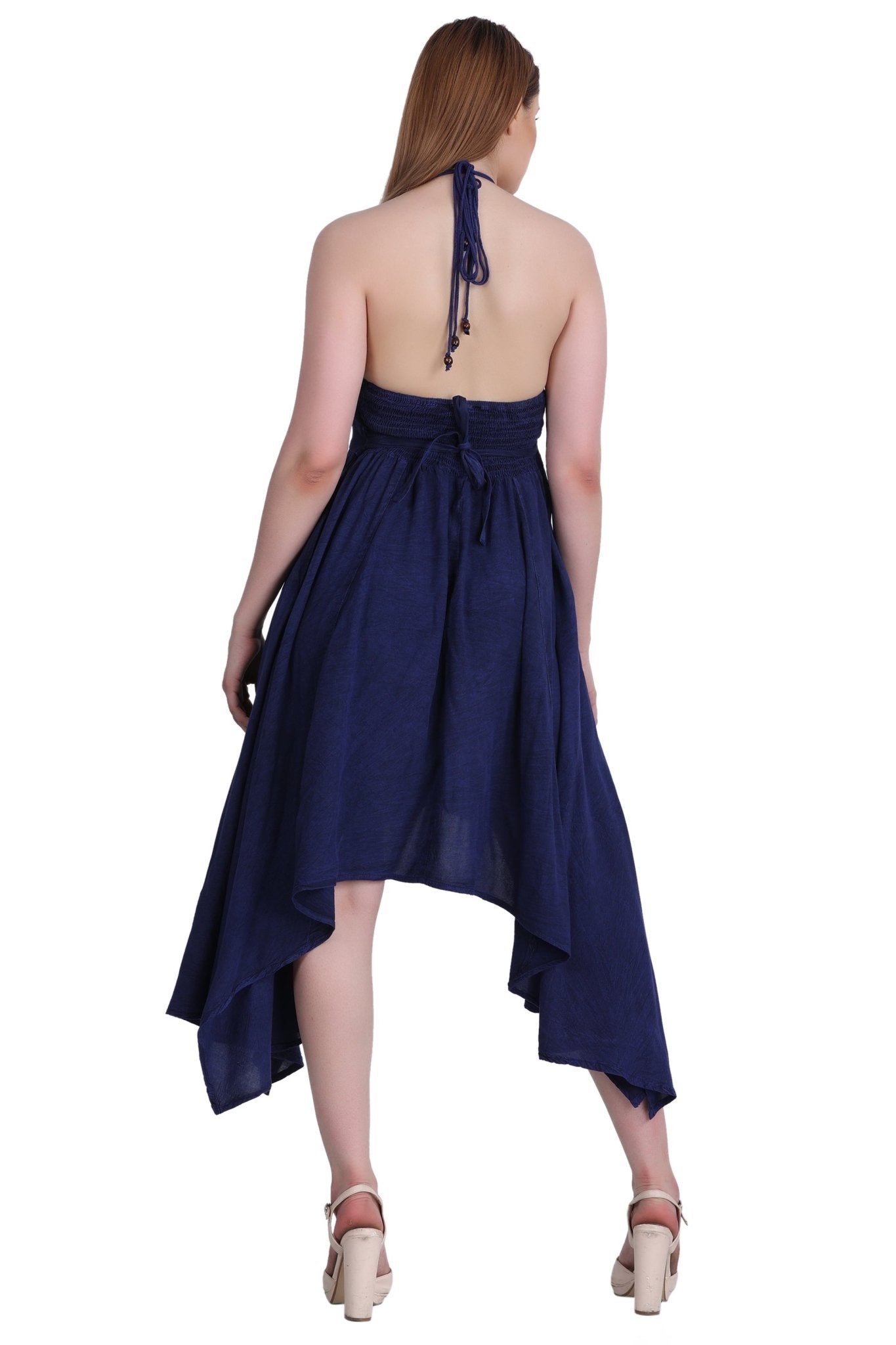 Elastic Back Acid Wash Dress (S/M - 1X/2X) 4 Colors ADL - 30332 - Advance Apparels Inc