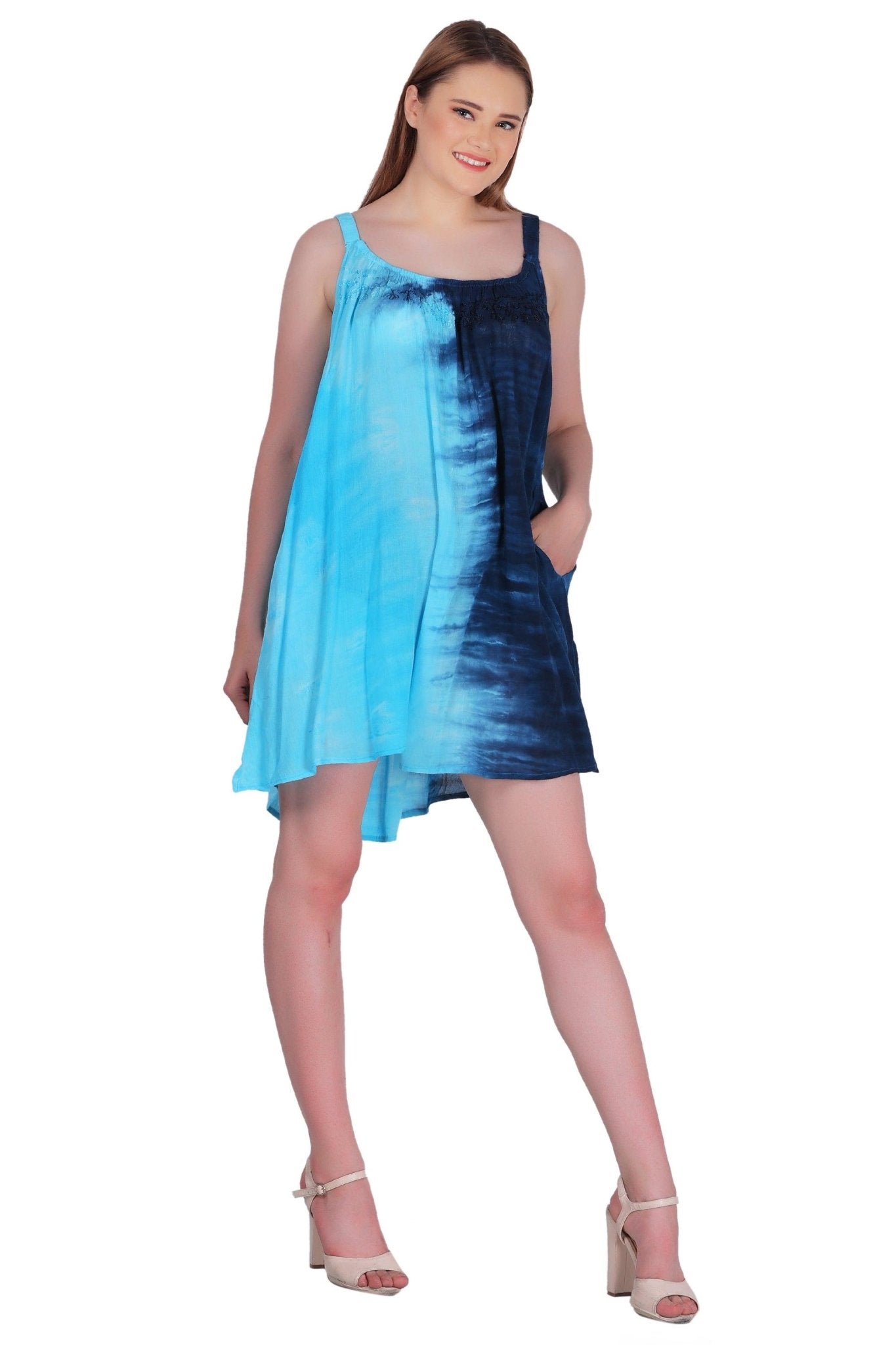 Elastic Strap Tie Dye Dress 362215EN - Advance Apparels Inc