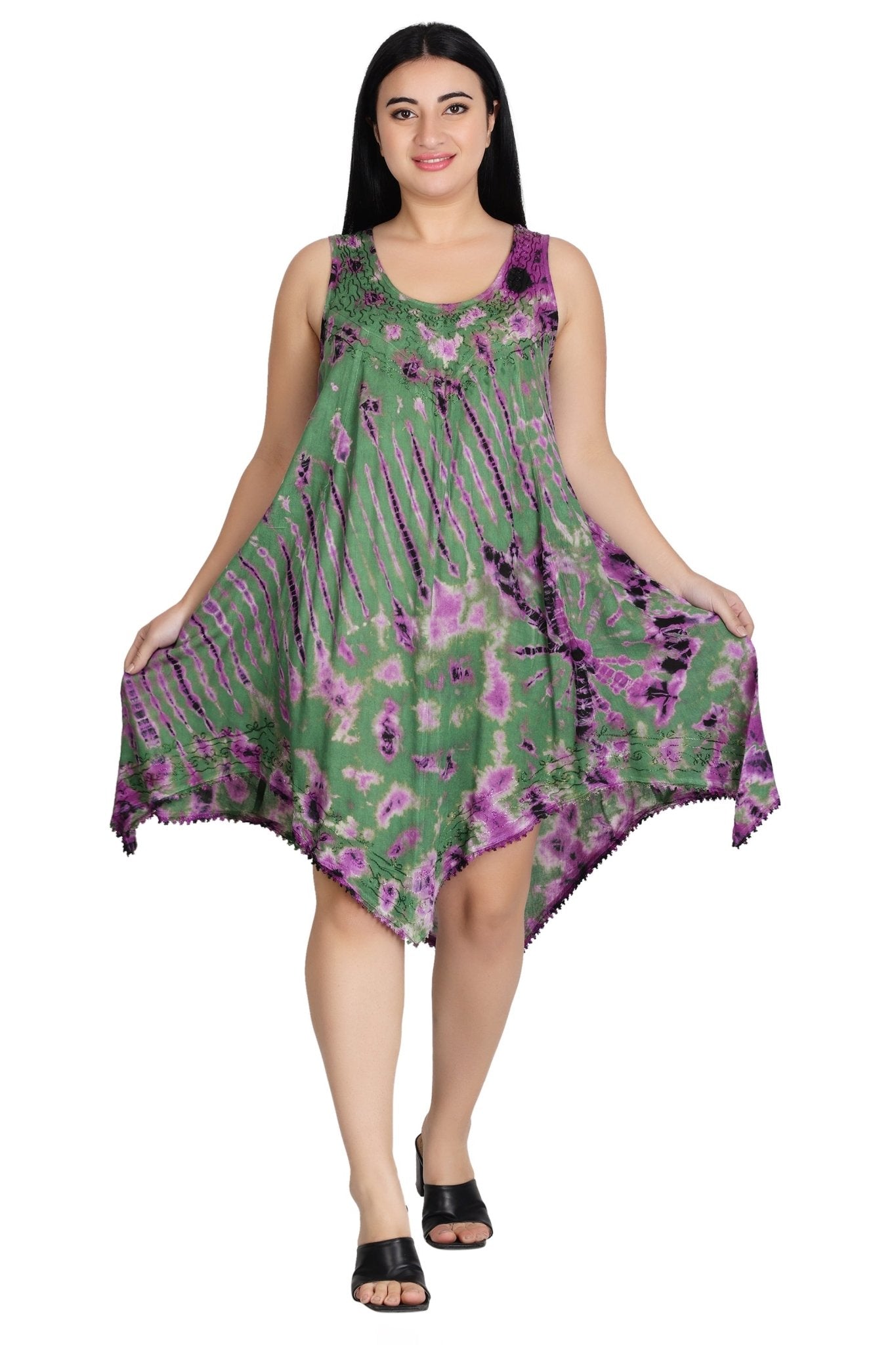 Fairytale Bottom Tie Dye Dress 422142FT - Advance Apparels Inc