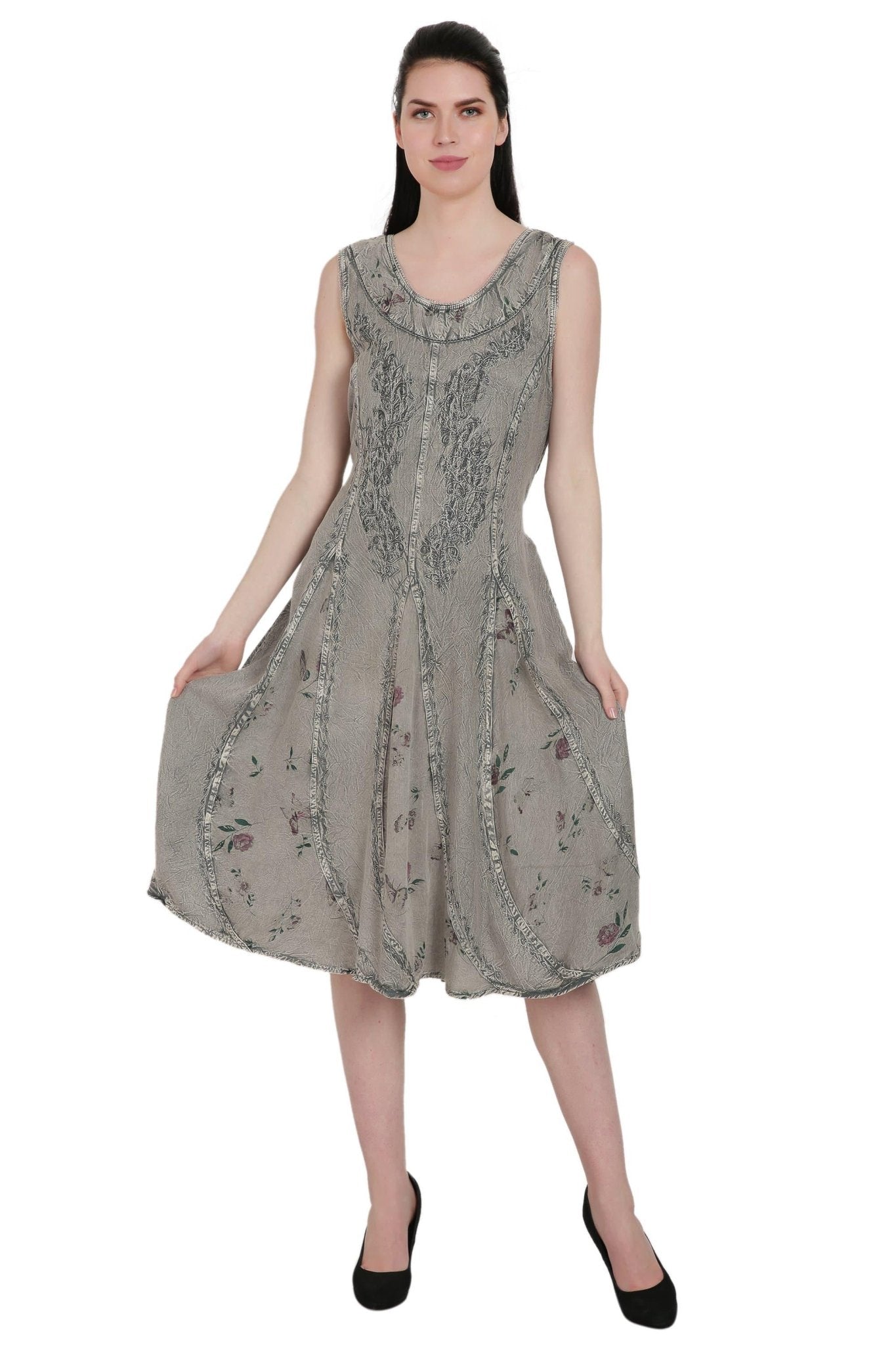 Floral Print Renaissance Dress ADL - 20320 - Advance Apparels Inc