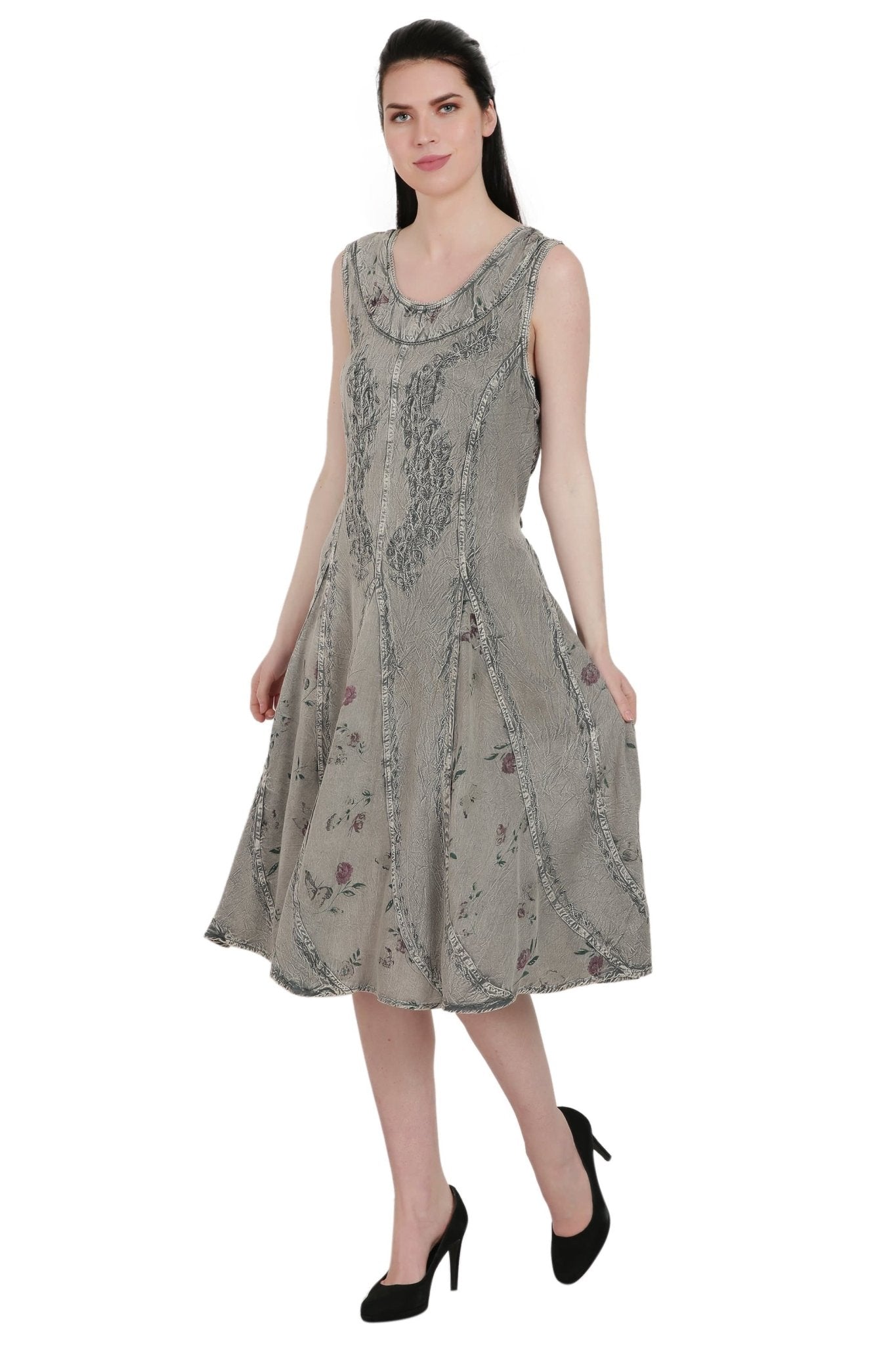 Floral Print Renaissance Dress ADL - 20320 - Advance Apparels Inc