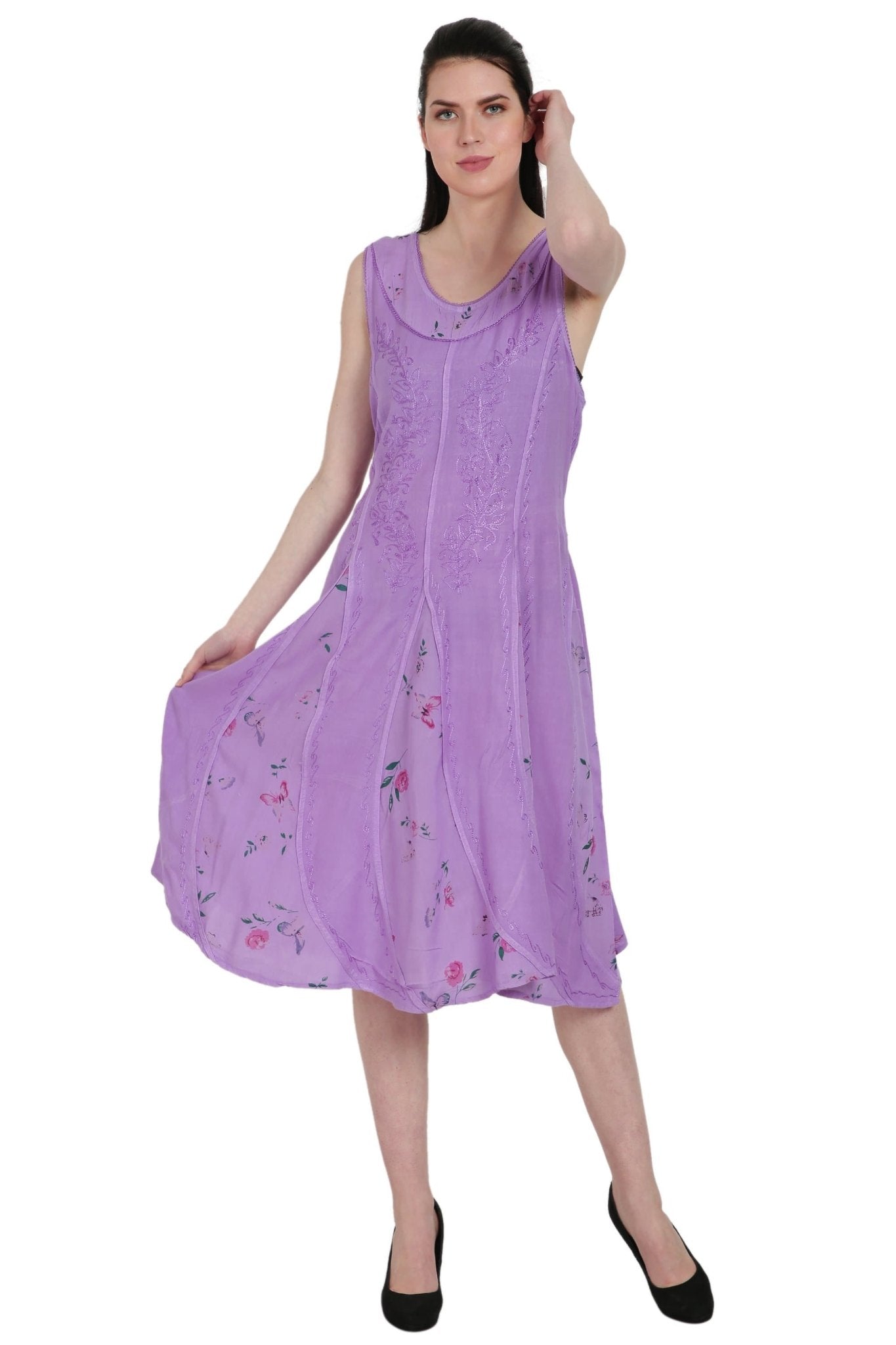 Floral Print Renaissance Dress ADL - 20320 - Advance Apparels Inc