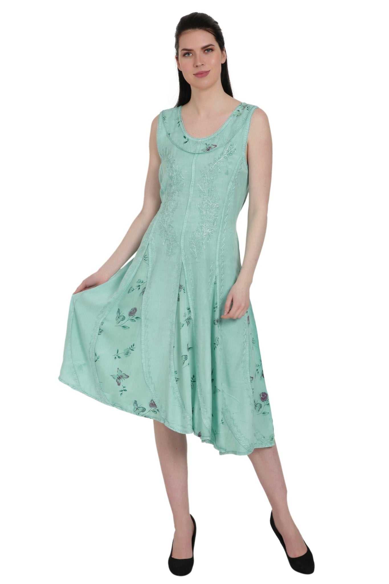 Floral Print Renaissance Dress ADL - 20320 - Advance Apparels Inc