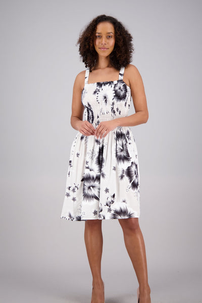 Floral Print Smock Dress One Size Fits Most TH2023 - Advance Apparels Inc