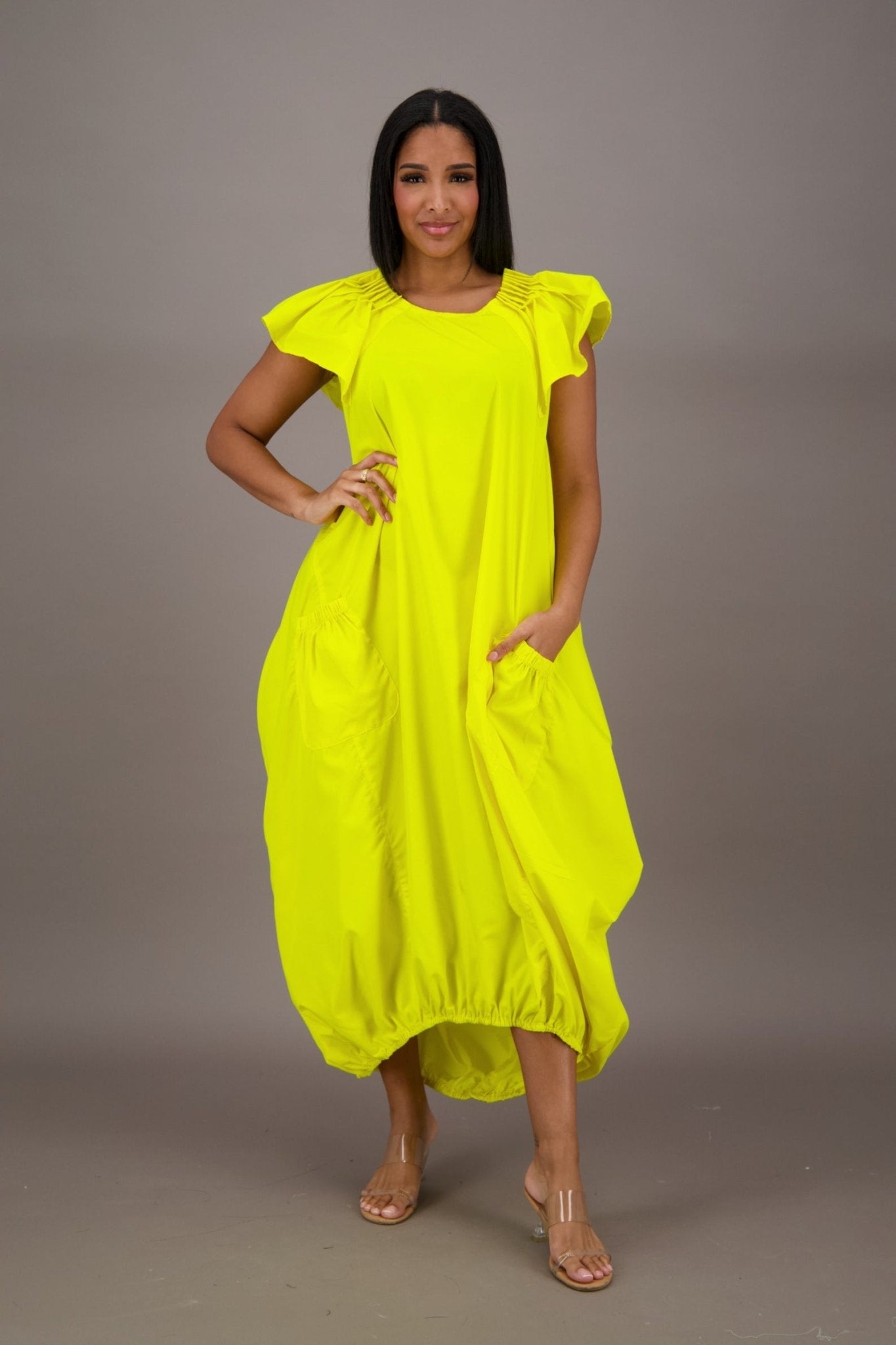 Flowing Grace Bubble Dress AD - 25061 - Advance Apparels Inc
