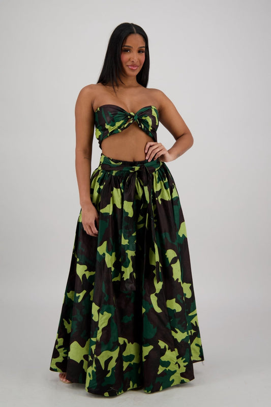 Forest Camo Wide - Leg Palazzo Pants 61 - 274 - Advance Apparels Inc