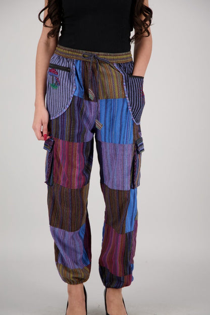 Free - Spirited Patchwork Pants PAT - 3306 - Advance Apparels Inc