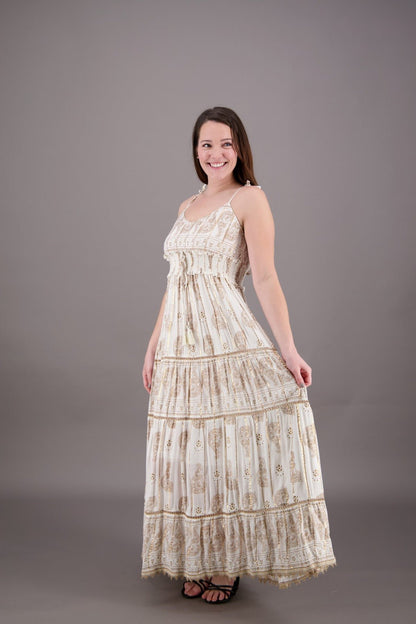 Golden Paisley Whisper Maxi 24909 - Advance Apparels Inc