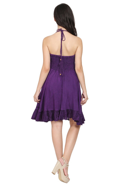 Halter Top Mid - Length Renaissance Dress 161115 - Advance Apparels Inc