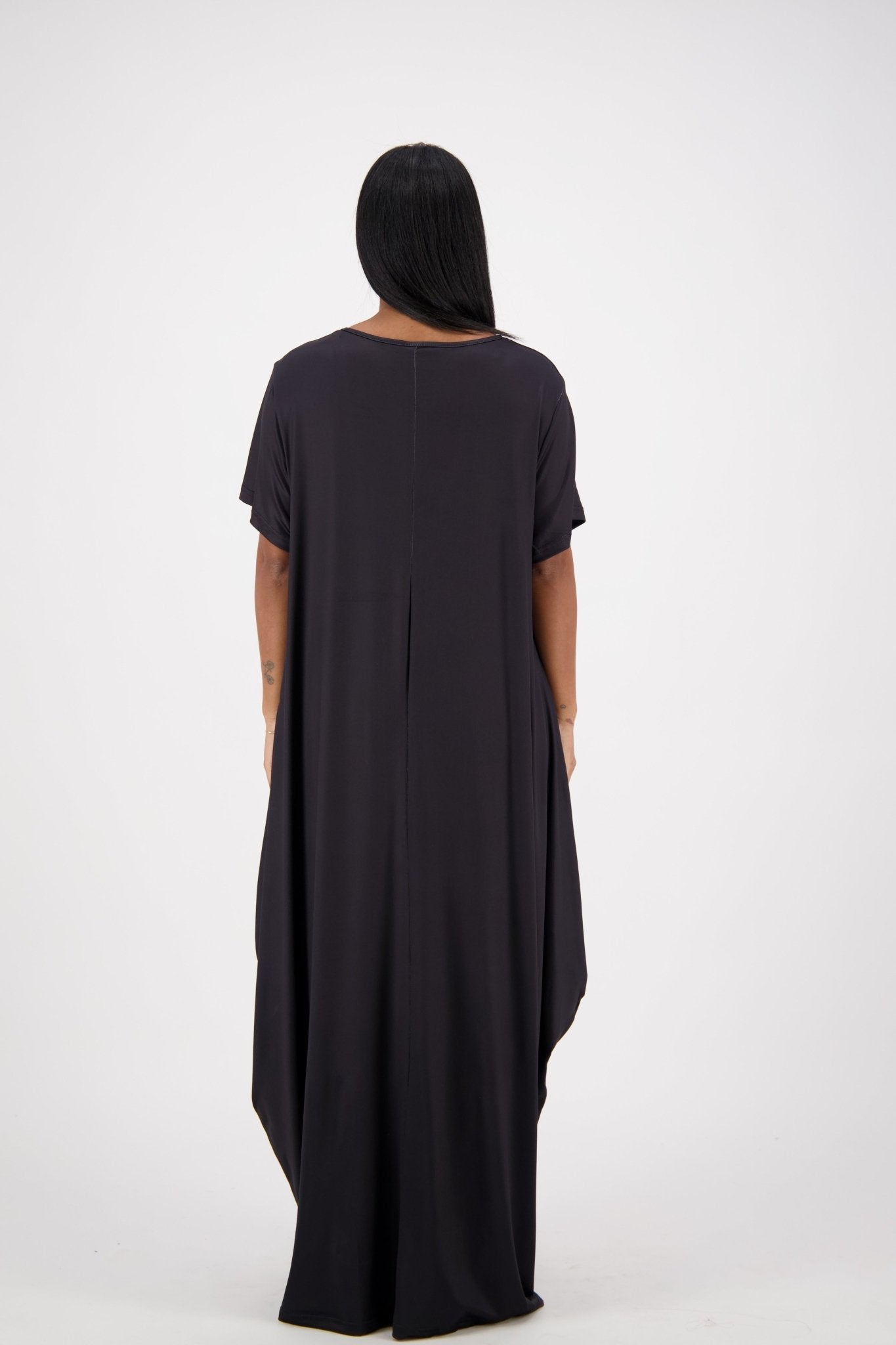 "Higher the Hair" Print Black Kaftan CH8860 - Advance Apparels Inc
