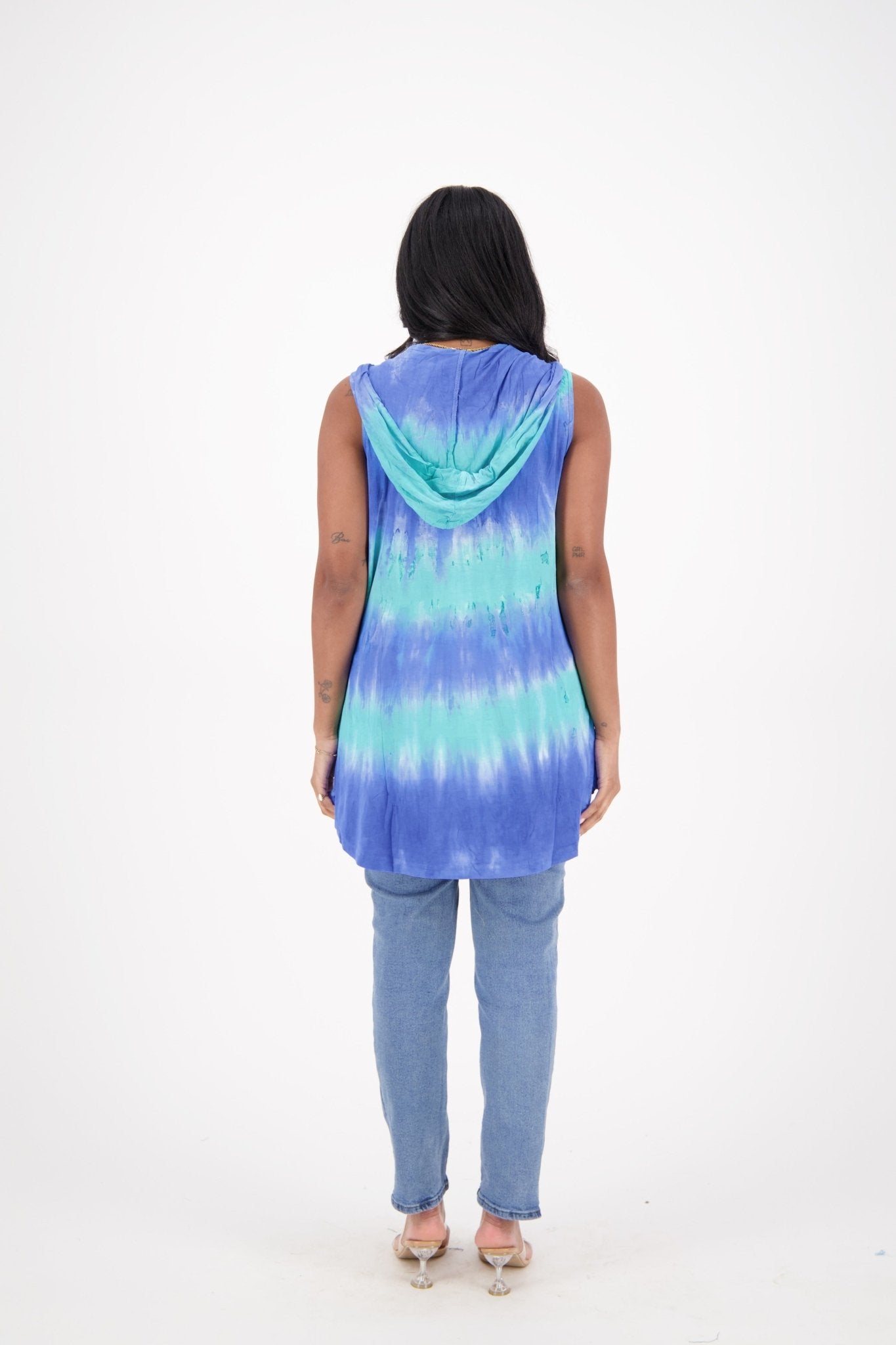 Hooded Tie Dye Beach Cover - Up 21905 - Advance Apparels Inc
