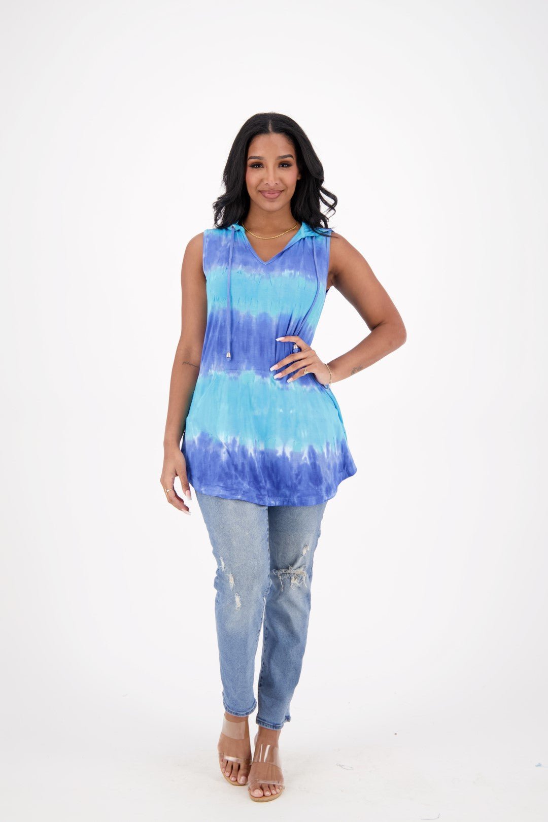 Hooded Tie Dye Beach Cover - Up 21905 - Advance Apparels Inc