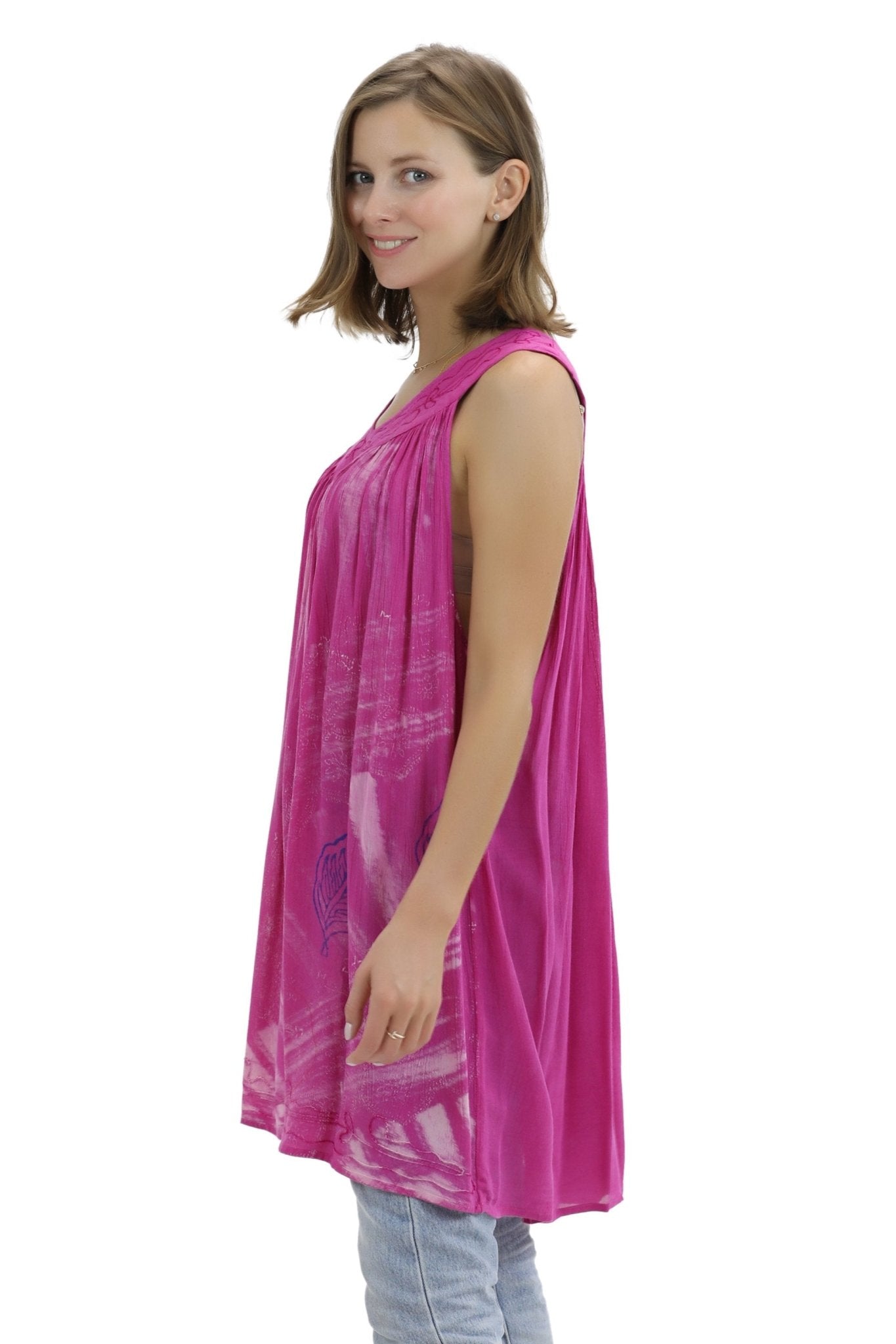 Jaipur Tie Dye V - Neck Tank Top 91 - Advance Apparels Inc