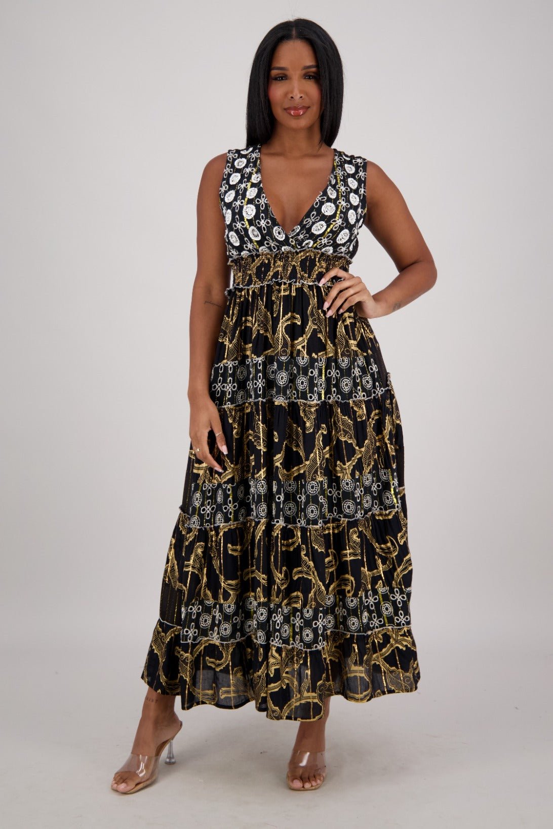 Jaya Maxi Dress 25206 - Advance Apparels Inc