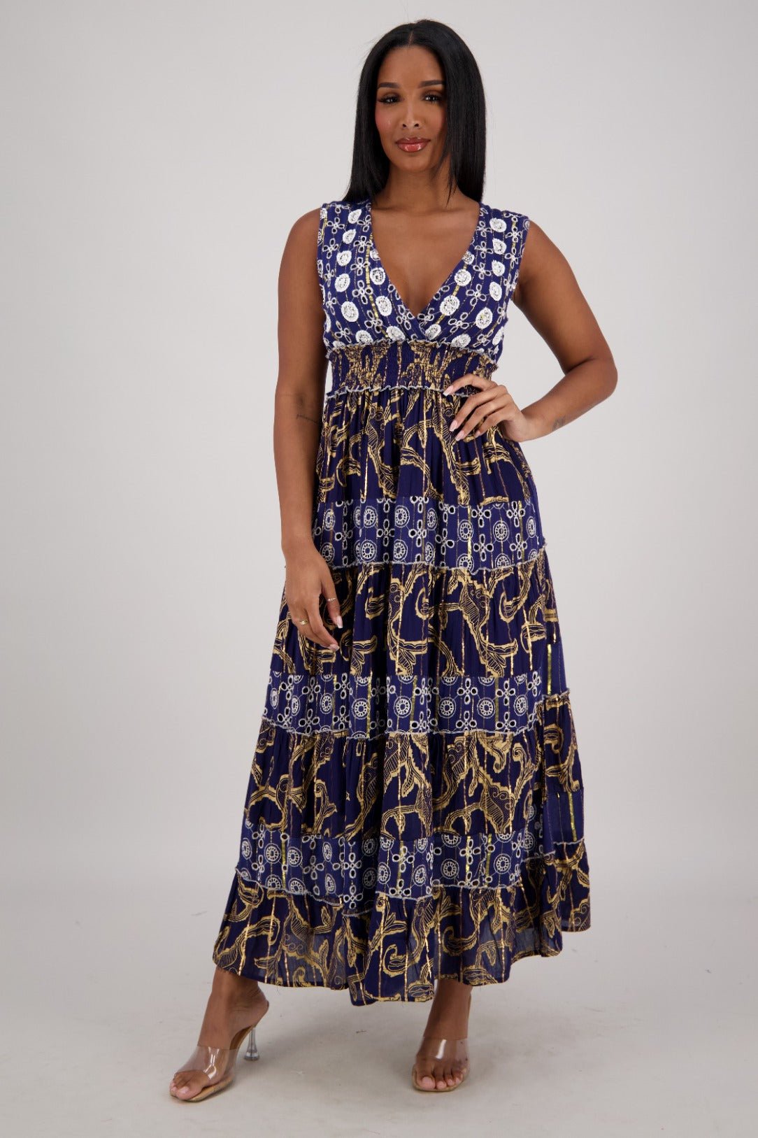 Jaya Maxi Dress 25206 - Advance Apparels Inc