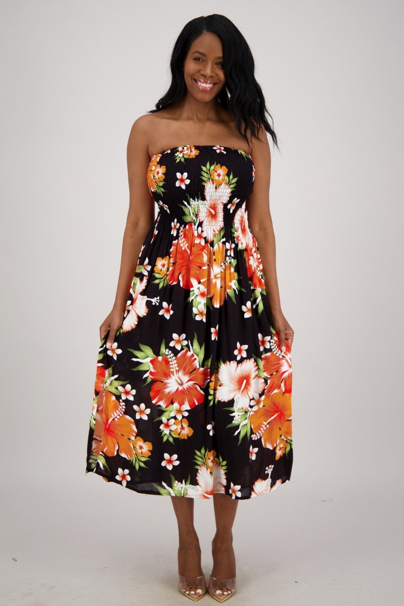 Lagoon Breeze Tube Dress TH - 2096 - Advance Apparels Inc