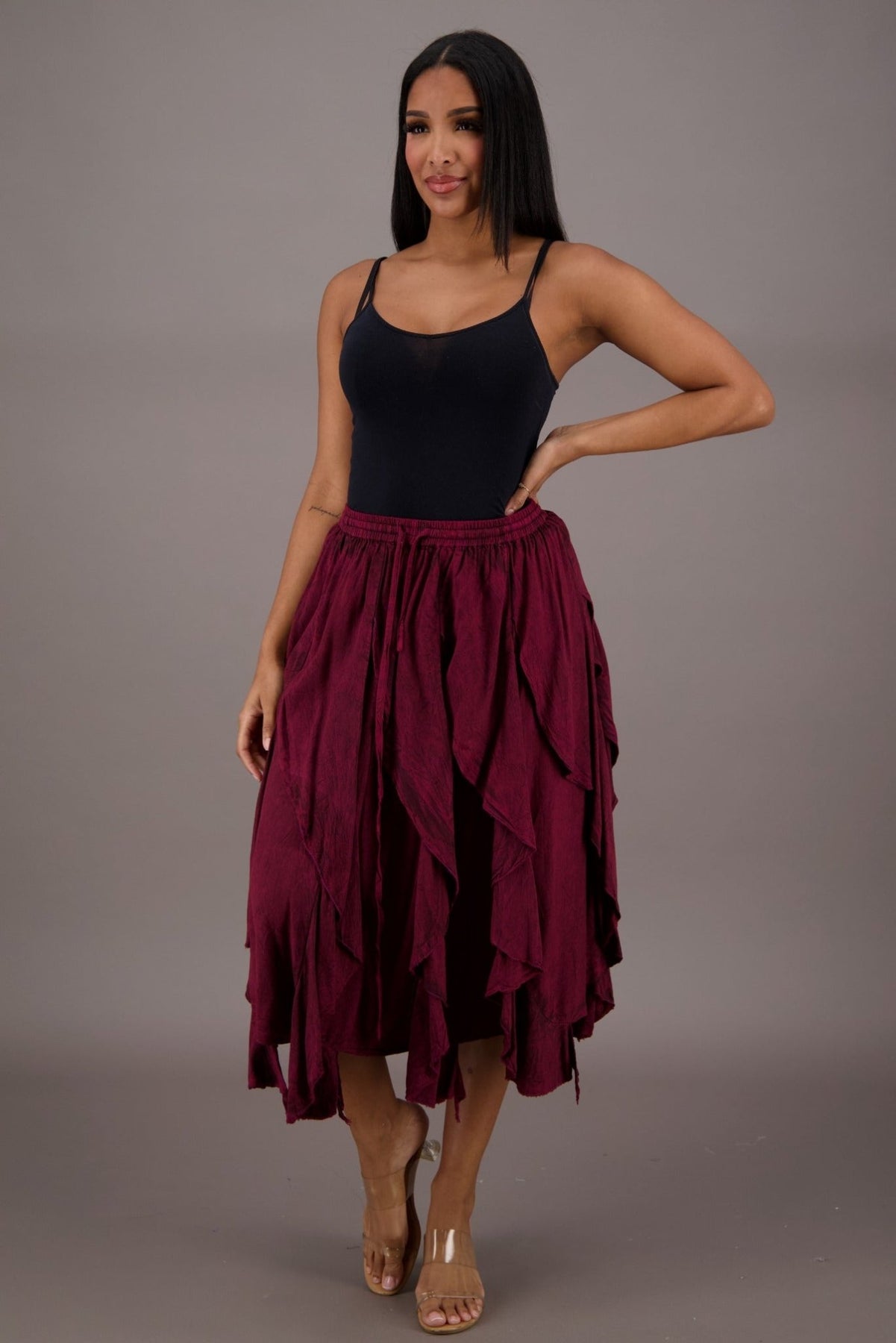 Burgundy renaissance skirt outlet