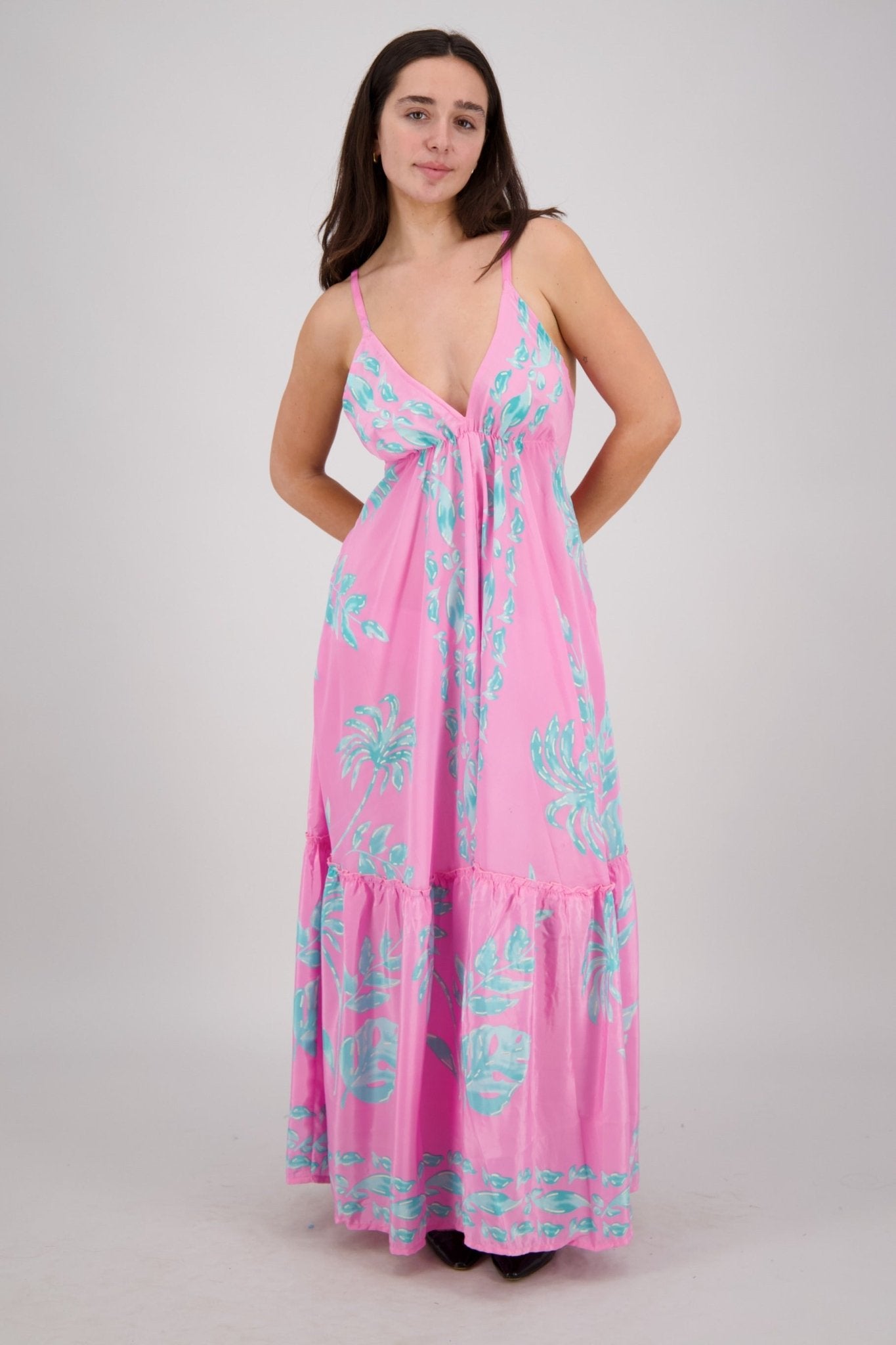 Leilani Petal Tie Back Maxi AB - 35107 - Advance Apparels Inc