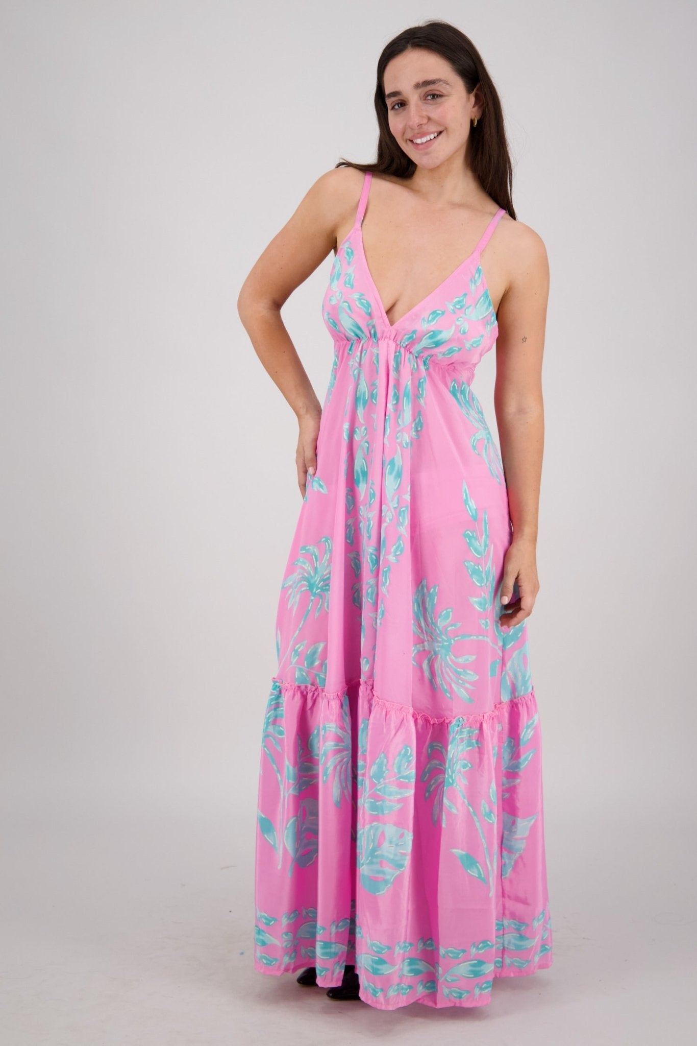 Leilani Petal Tie Back Maxi AB - 35107 - Advance Apparels Inc