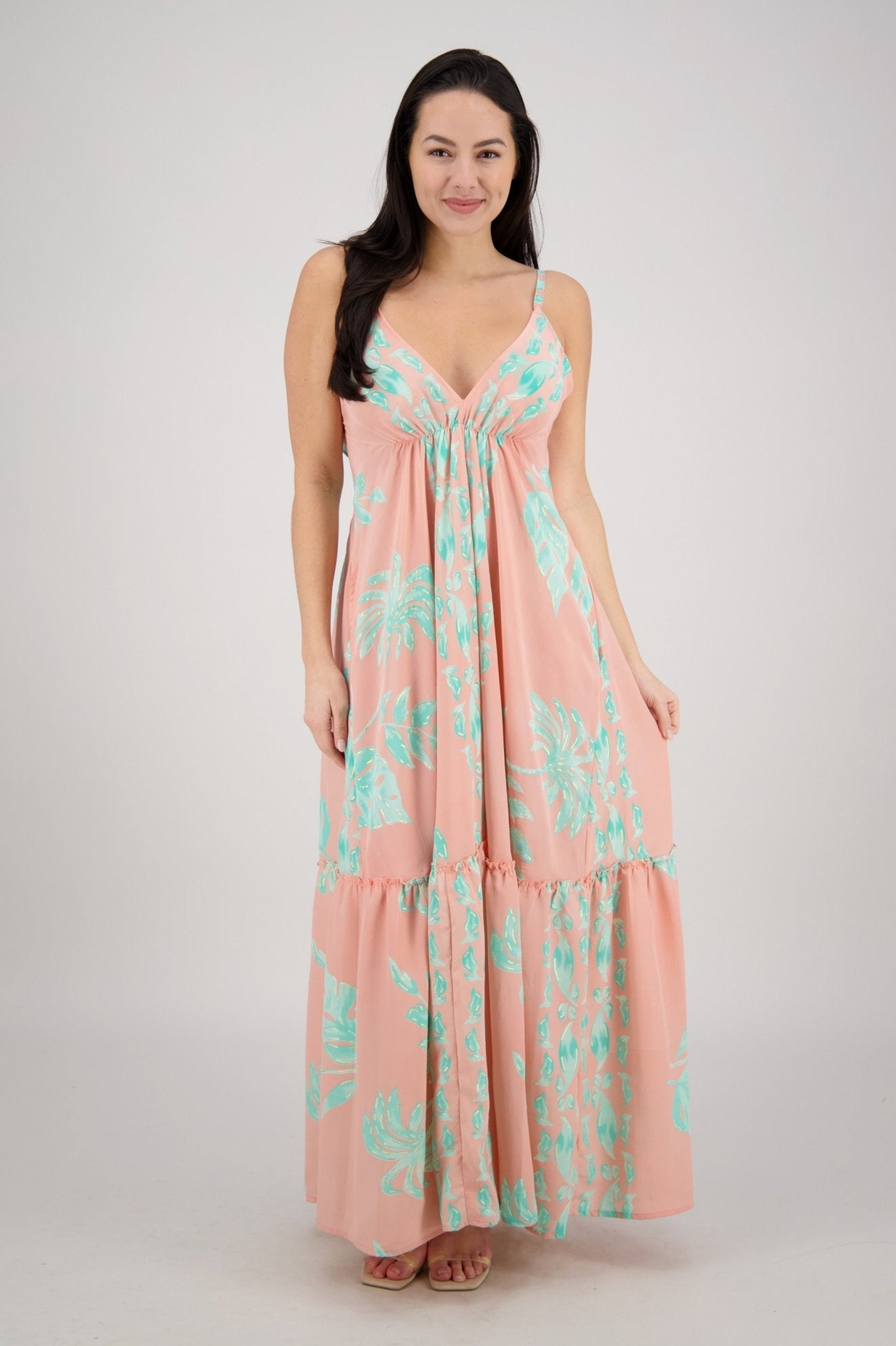 Leilani Petal Tie Back Maxi AB - 35107 - Advance Apparels Inc