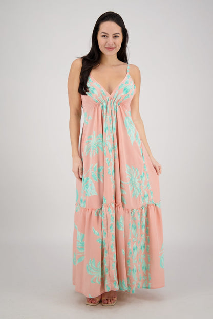 Leilani Petal Tie Back Maxi AB - 35107 - Advance Apparels Inc