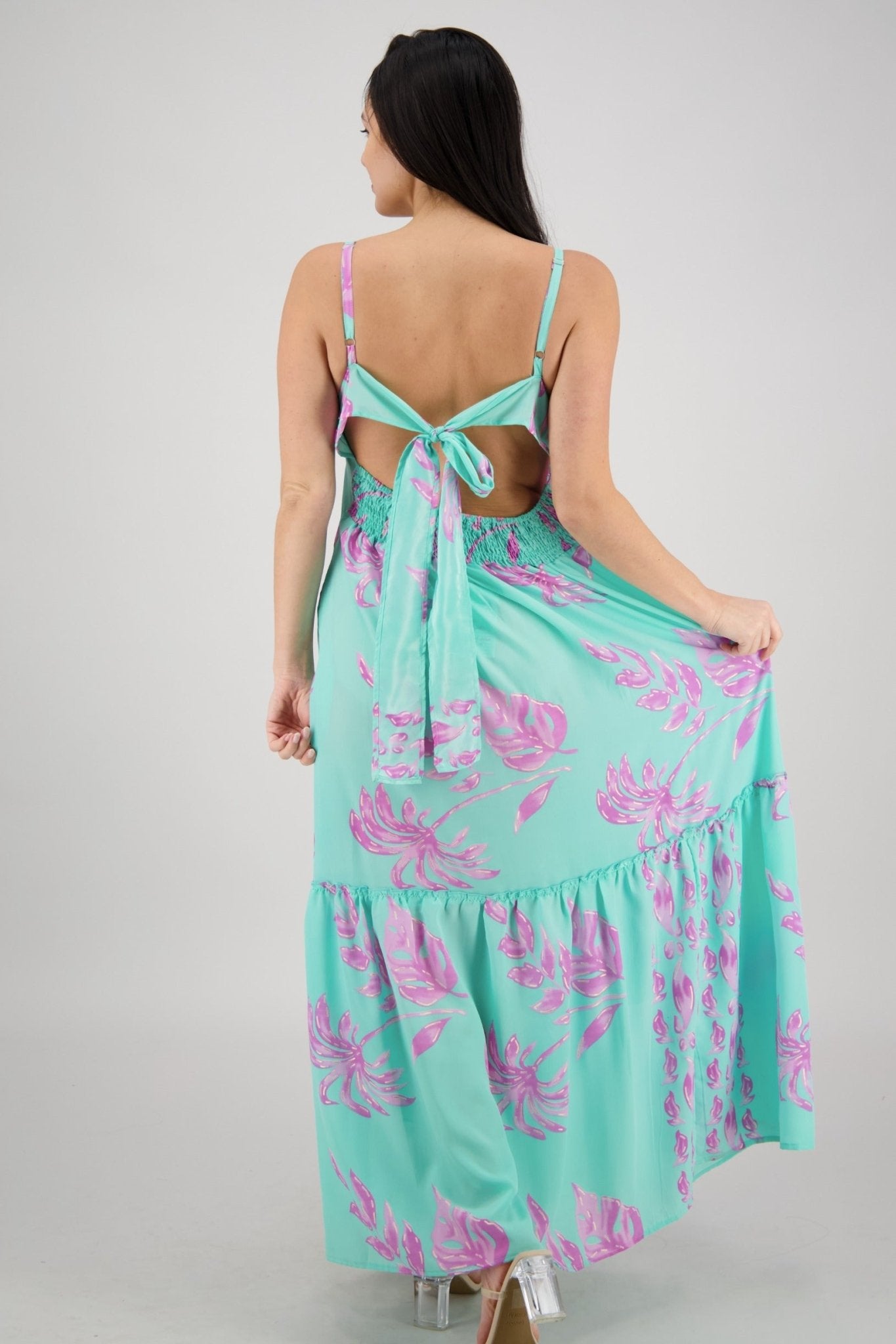 Leilani Petal Tie Back Maxi AB - 35107 - Advance Apparels Inc