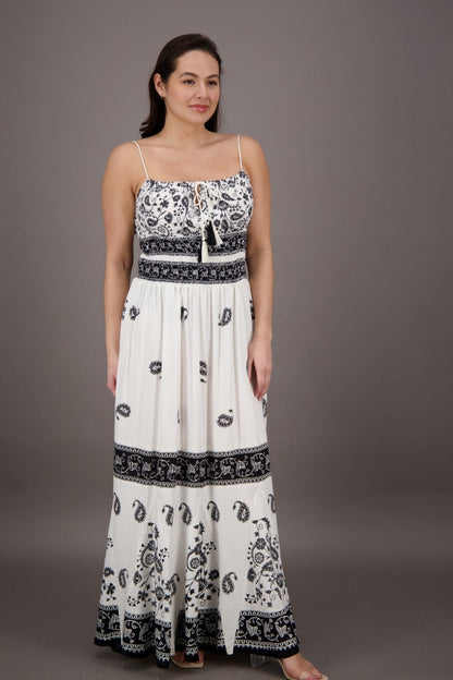 Long Batik Block Print Dress BD - 2054 - Advance Apparels Inc