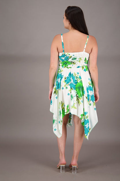 Long Fairytale Bottom Floral Print Beach Dress TH - 349 - Advance Apparels Inc