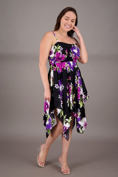 Long Fairytale Bottom Floral Print Beach Dress TH - 349 - Advance Apparels Inc