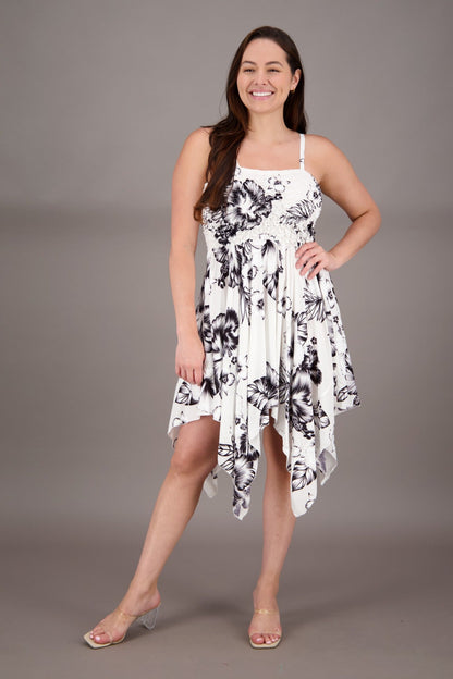 Long Fairytale Bottom Floral Print Beach Dress TH - 349 - Advance Apparels Inc