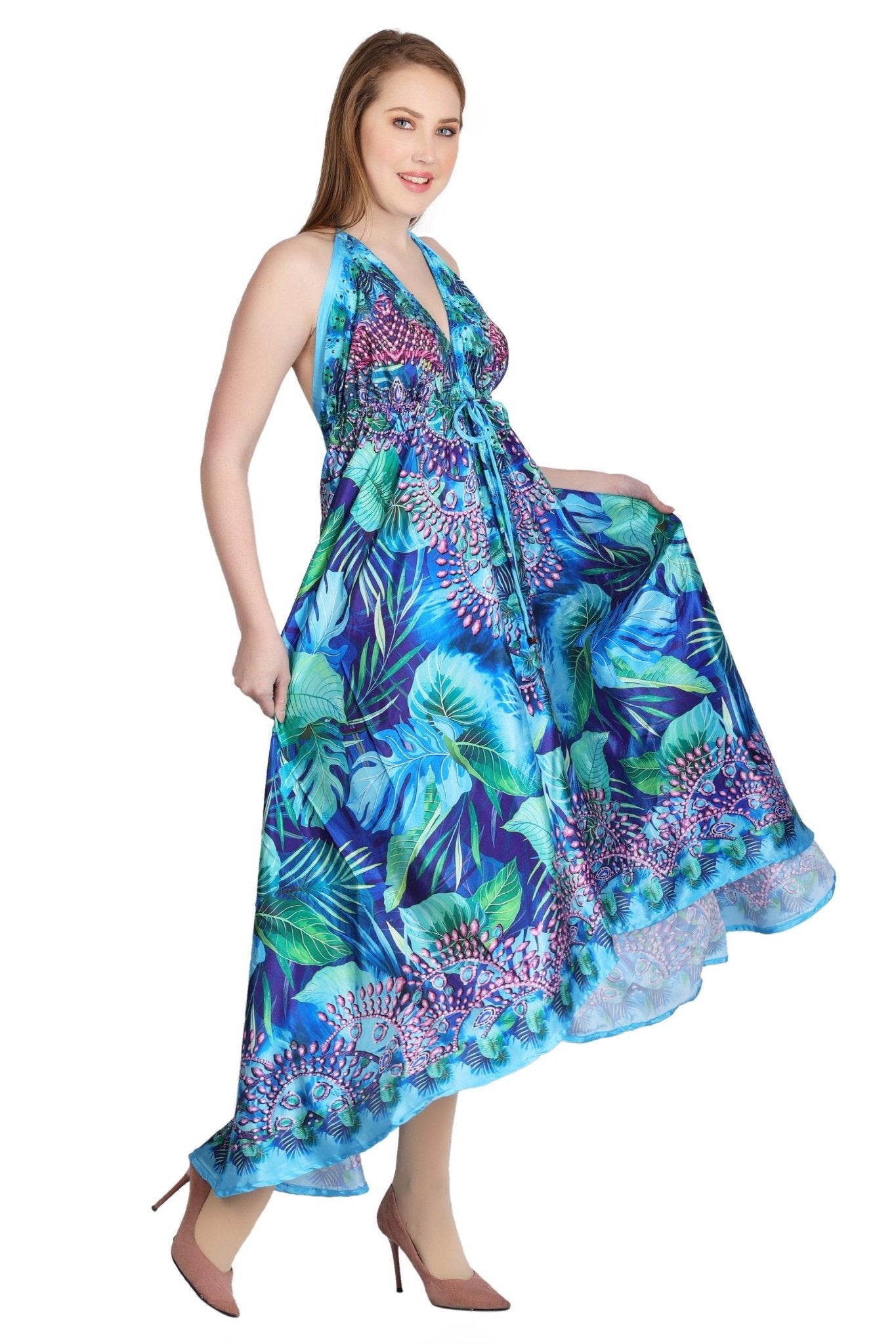 Long Silk Halter Top Dress PD-9713 Advance Apparels Inc Long Silk Halter Top Dress PD-9713 Advance Apparels Inc