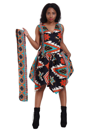 Mandala African Print Dress - Advance Apparels Inc