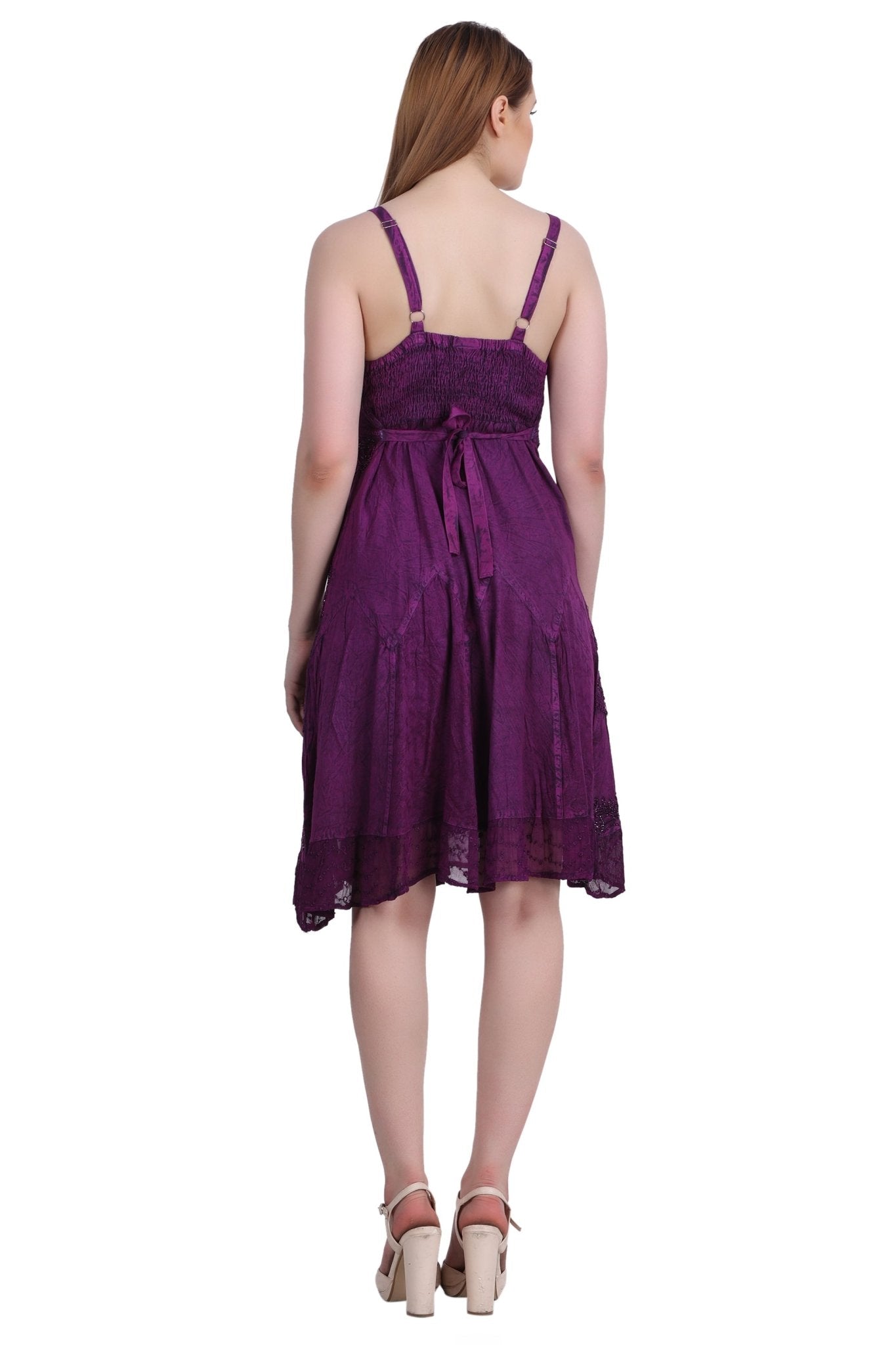 Mid - Length Acid Wash Dress 1304 - Advance Apparels Inc