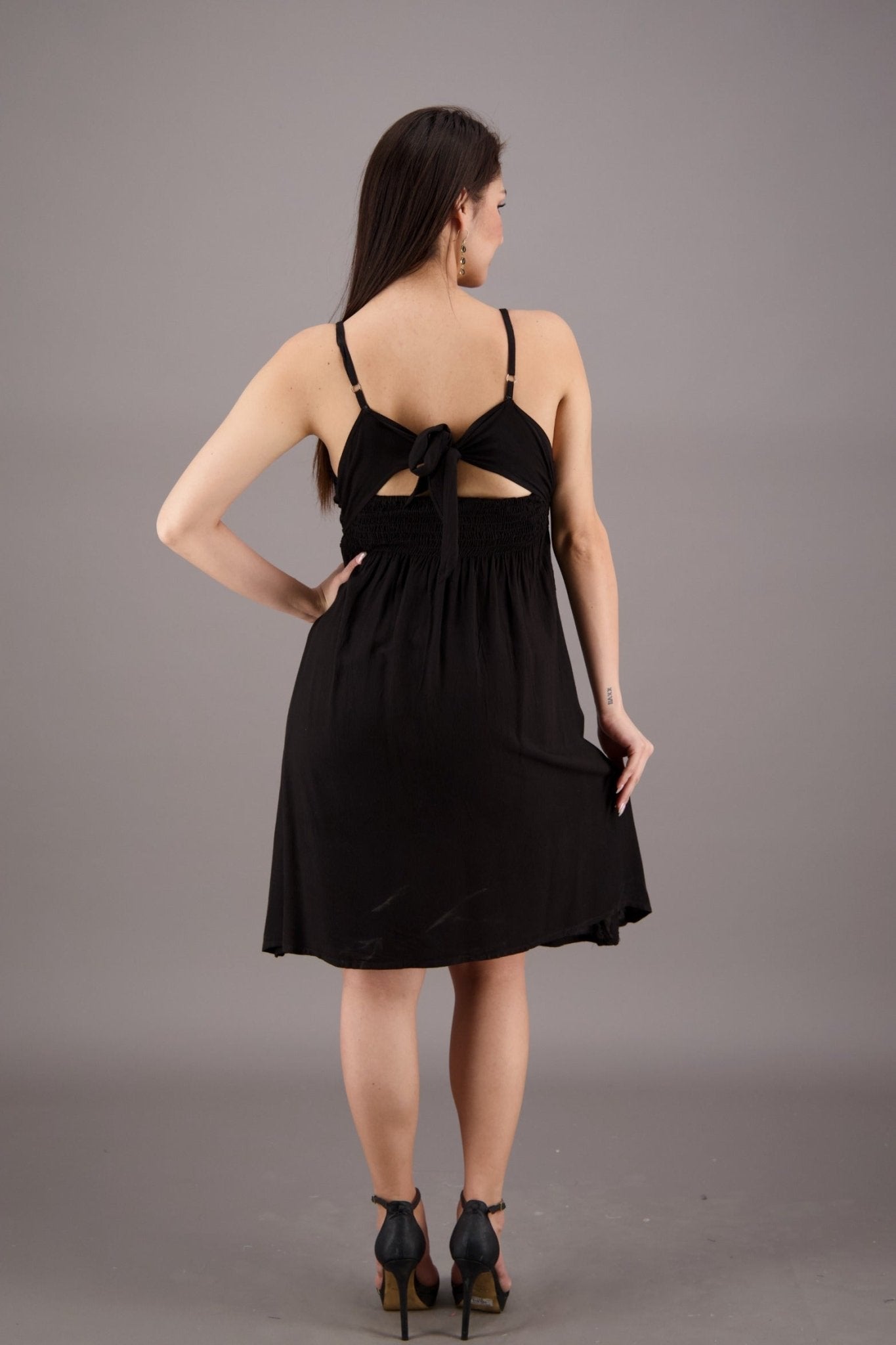 Mid - Length Renaissance Dress w/ Back Tie ADS - 24336 - Advance Apparels Inc