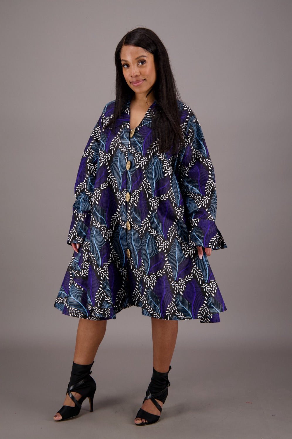 Midnight Vine Swing Dress AD - 25040 - 252 - Advance Apparels Inc