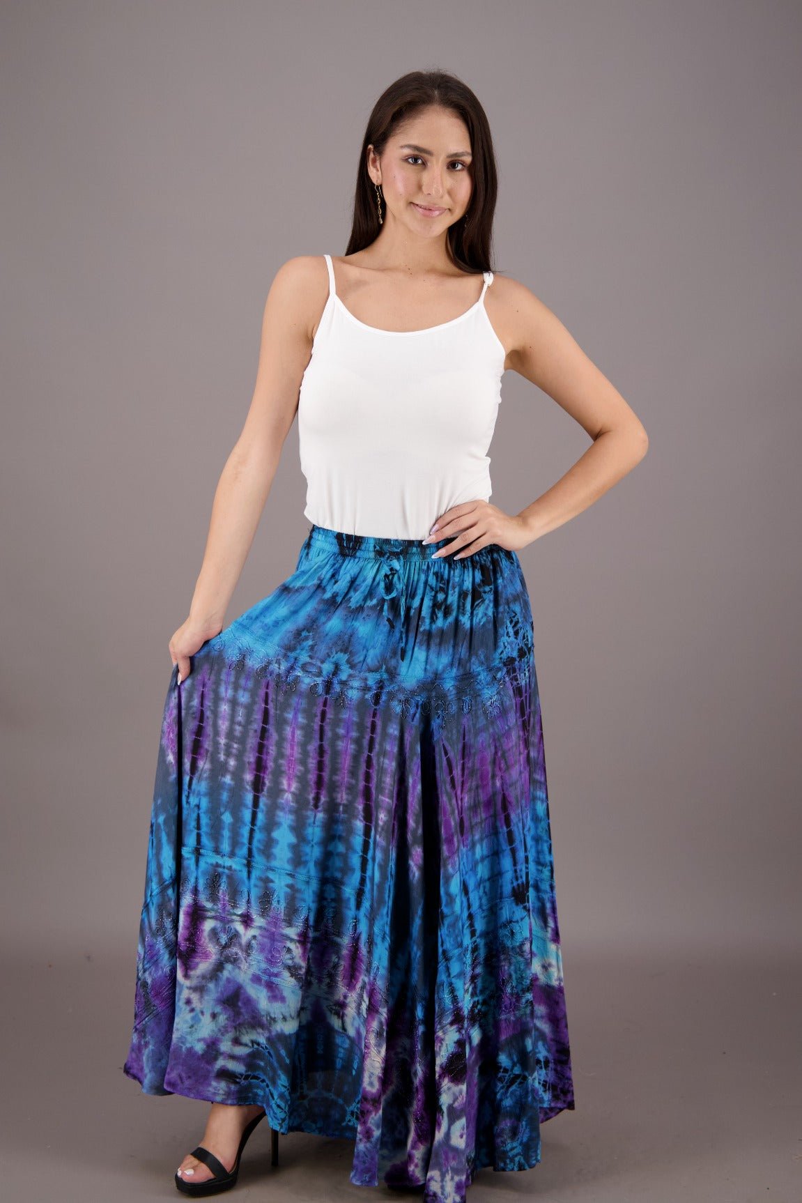 Mystic Waves Tie Dye Skirt 18222 - Advance Apparels Inc