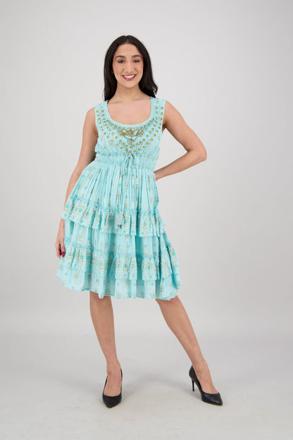 Nahla Summer Midi Dress 25149 - Advance Apparels Inc