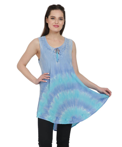 Ocean Splash Lace Up Tank Top T - 3221 - Advance Apparels Inc