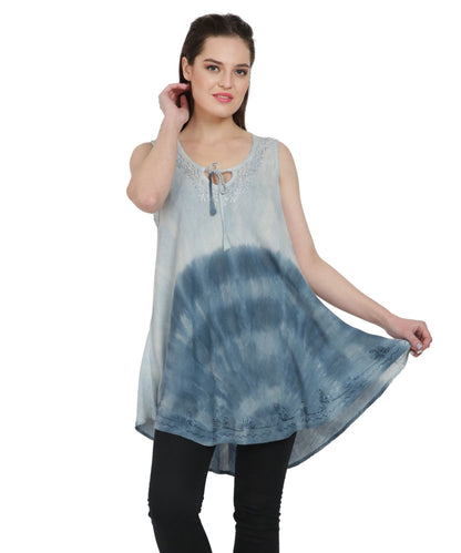 Ocean Splash Lace Up Tank Top T - 3221 - Advance Apparels Inc