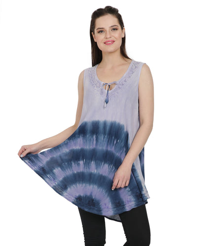 Ocean Splash Lace Up Tank Top T - 3221 - Advance Apparels Inc