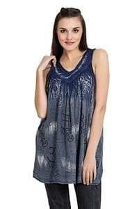 Om Print Tie Dye Tank Top 19528 - Advance Apparels Inc